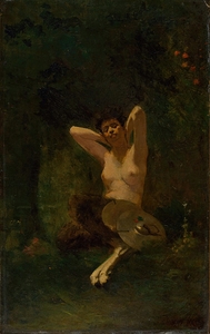 Faun by Thomas Wilmer Dewing [1851–1938]